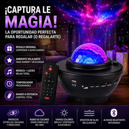 LumenStar™ Projetor Galaxy com Altifalante Bluetooth
