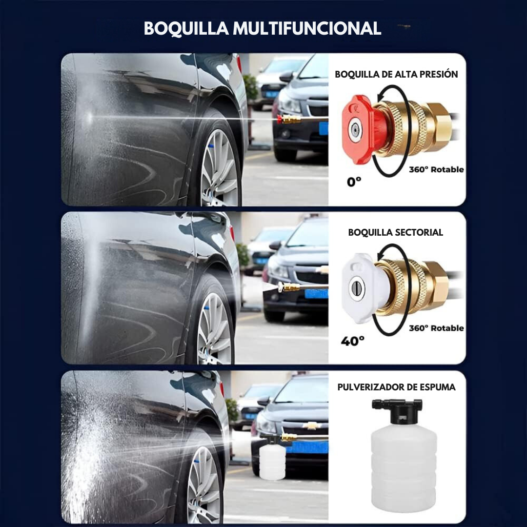 TurboWash GO™ – Lavadora de Alta Pressão Portátil + 2 Baterias