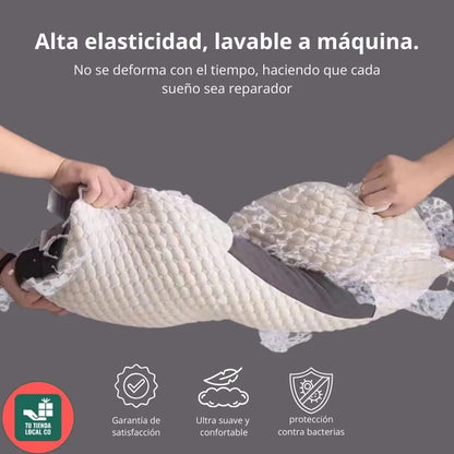 2x1 DELUXE ERGO™ Almofada Ortopédica com Alinhamento Cervical Perfeito
