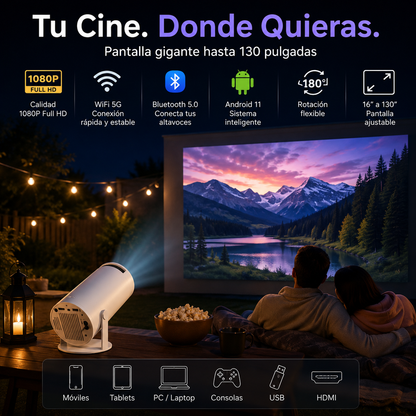 LumenView™ Pro Projetor Portátil Ultra HD