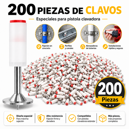 Pack de Pregos Especiais para Pistola de Pregos – 100, 200 ou 300 Peças
